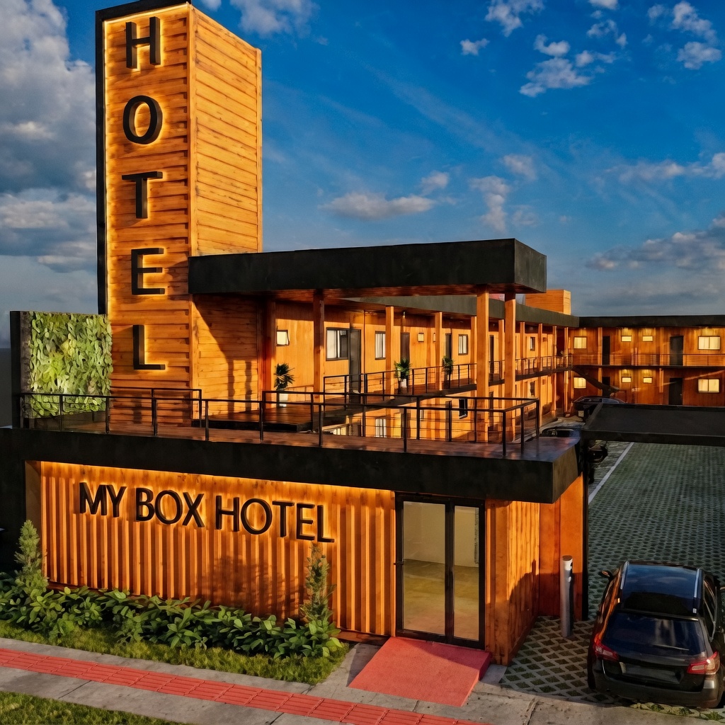 Interior do My Box Hotel